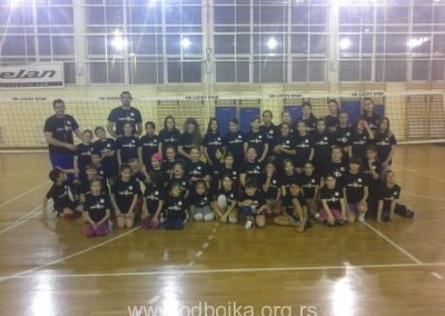 Januar 2014. u školi odbojke Veljko Dugošević